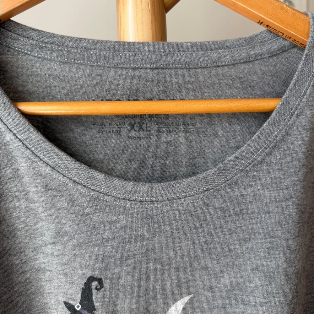 Life is Good Flamingo Halloween Shirt Women’s Size XXL Funny Gray - Picture 4 of 9
